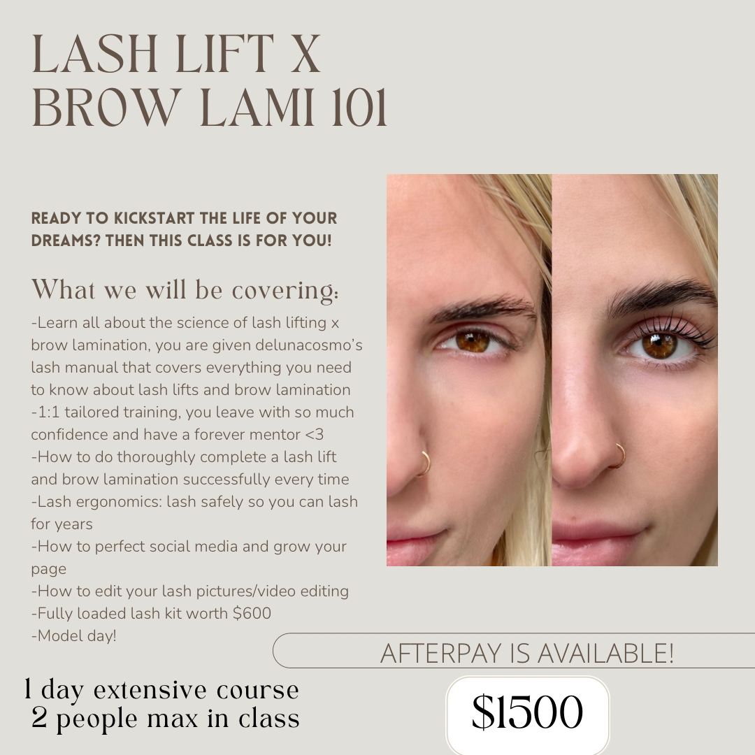 Lash Lift x Brow Lami Course